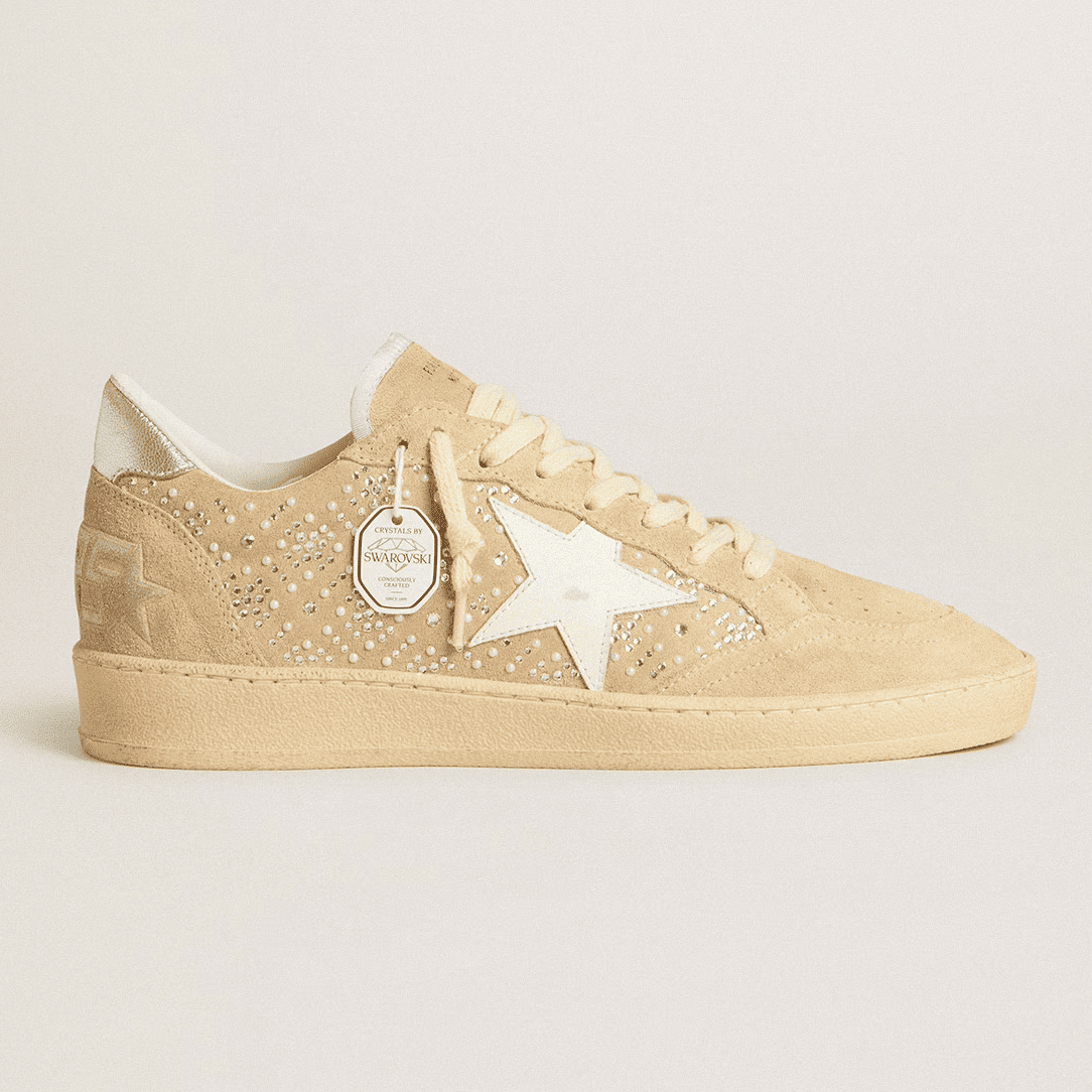 Ball Star Swarovski Crystal Sneakers Main View